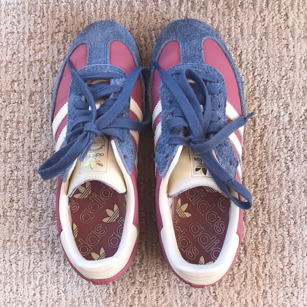 Adidas Samba Sneakers- Blue and Pink- size 6